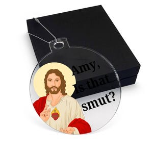 Jesus Is That Smut Ornament, Booktok Ornament, Smut Lover Christmas Gift, Bookish Lover Ornament Reader Gifts Smutty Gifts Funny Smut Street image 5
