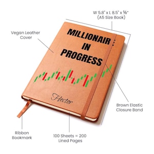 Diario de Trader Personalizado, Regalo para Day Trader, Regalos para Corredores de Bolsa, Crypto Trader, Regalo para Trader de Forex, Trading de Criptomonedas, Bear Bull imagen 3
