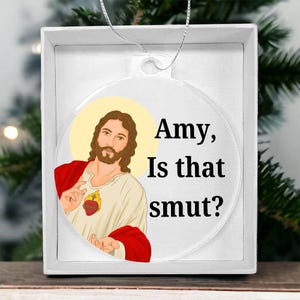 Jesus Is That Smut Ornament, Booktok Ornament, Smut Lover Christmas Gift, Bookish Lover Ornament Reader Gifts Smutty Gifts Funny Smut Street image 7