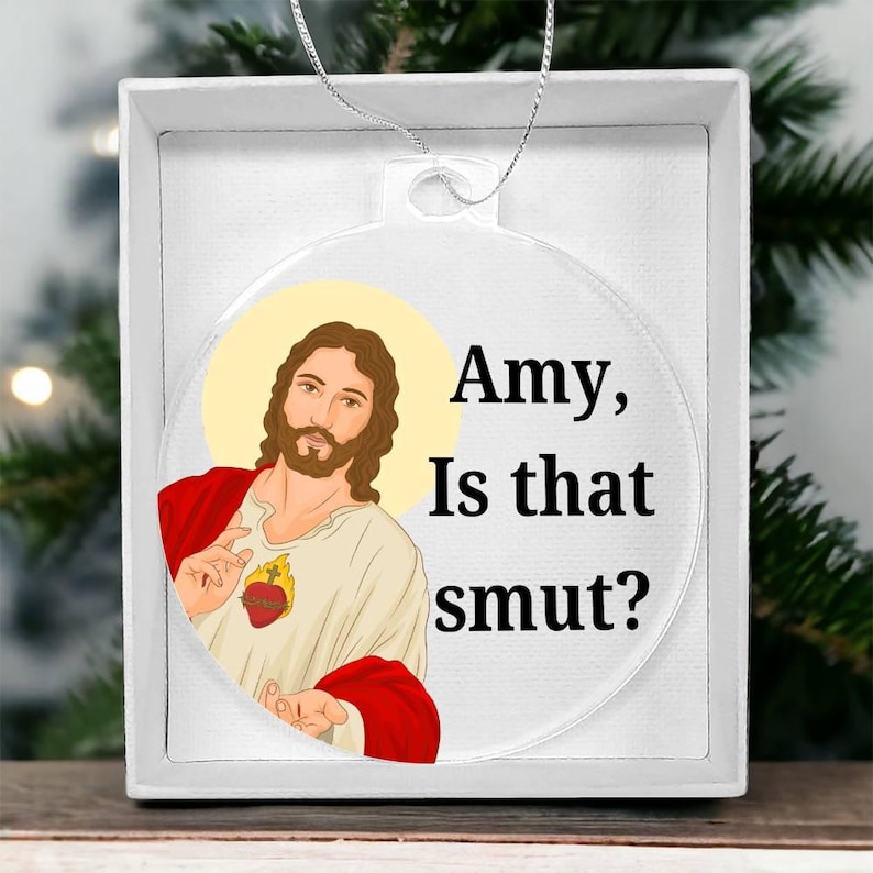 Jesus Is That Smut Ornament, Booktok Ornament, Smut Lover Christmas Gift, Bookish Lover Ornament Reader Gifts Smutty Gifts Funny Smut Street image 7