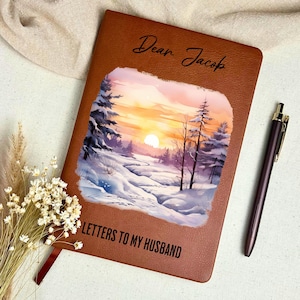 Personalized Letters To My Husband Journal -  Future Husband Gift For Husband Anniversary, Custom Husband Gift, Vows To My Husband, Vegan