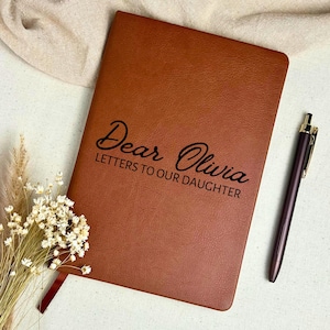 Regalo personalizado para papá primerizo, regalo para baby shower, diario de cuero, regalo de embarazo para mamás primerizas, regalo de felicitación por el nacimiento de un bebé.