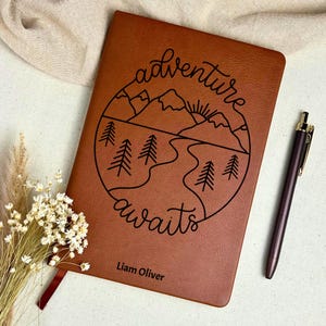 Personalized Travel or Camping Journal, Custom Memory Journal, Adventure Journal, Couples Travel Journal, Adventure Backpacking Journal