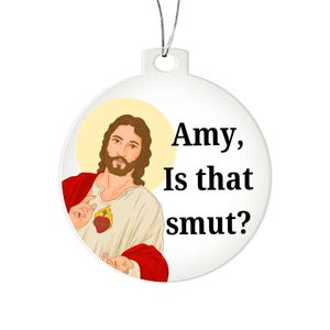 Jesus Is That Smut Ornament, Booktok Ornament, Smut Lover Christmas Gift, Bookish Lover Ornament Reader Gifts Smutty Gifts Funny Smut Street image 6