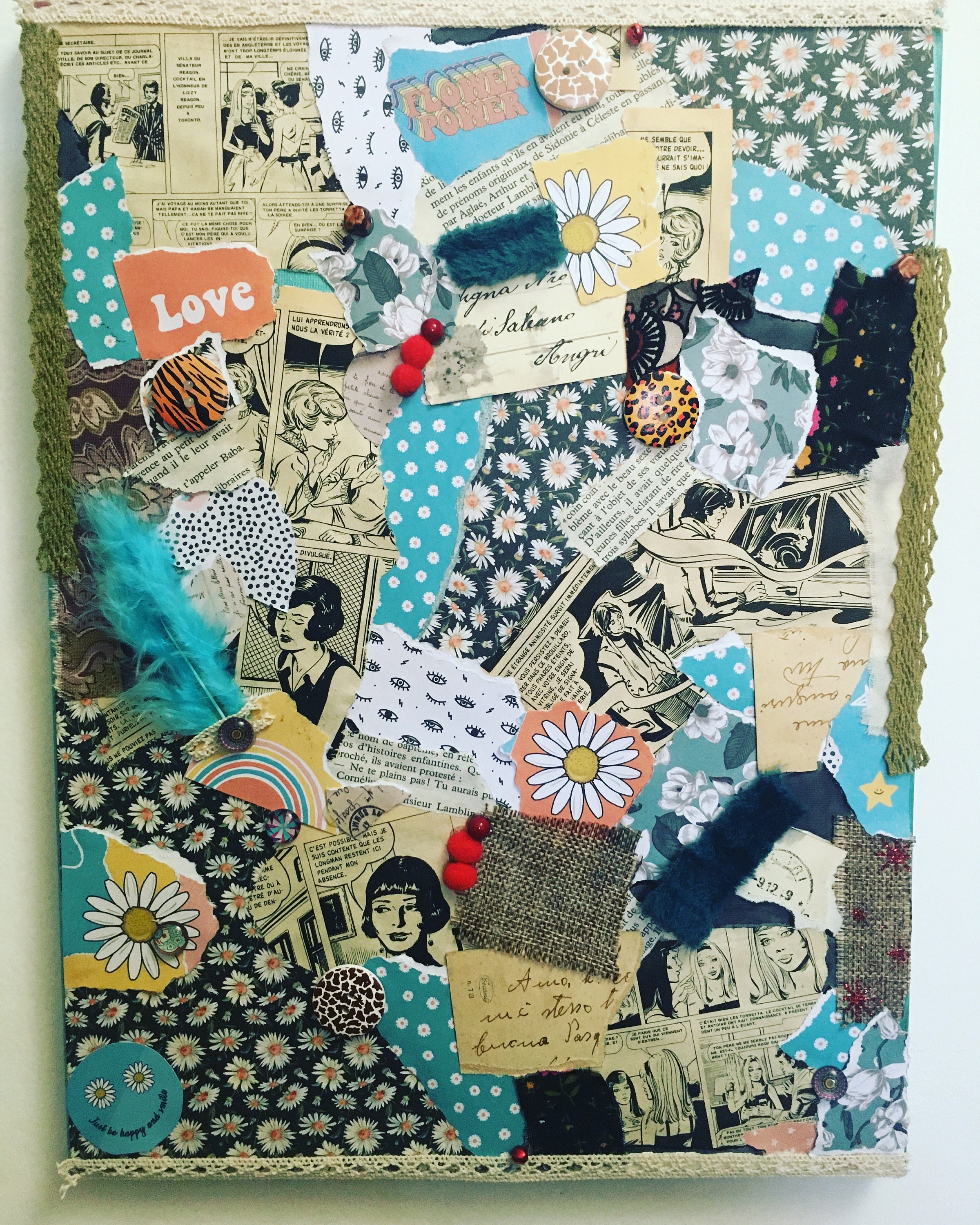 Tableau Collage sur Toile