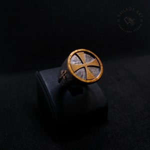 Knights Templar Cross Handmade Silver Masonic Ring