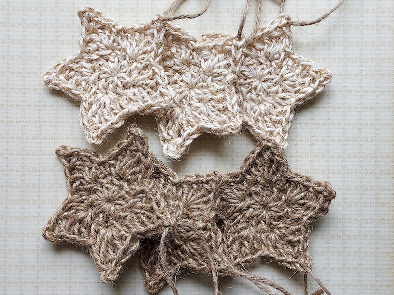 Crochet Rustic Star Ornament - Etsy