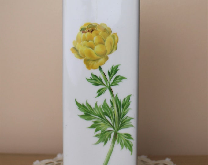 Japanese Cloisonne Vase Peony Showa Period Free Shipping Etsy