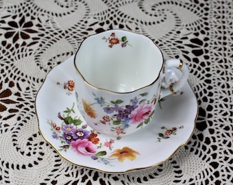 Vintage Royal Crown Derby &#39;Posies&#39; Cup & Saucer, 4 Available-sold individually, RD No839892