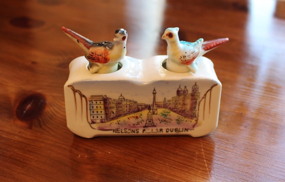 Vintage Nodder Salt & Pepper Shaker Patent TT Japan Nelson's