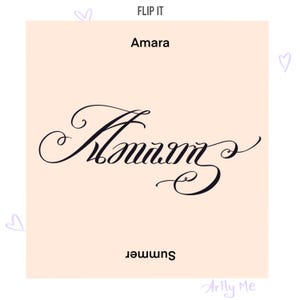 Custom Ambigram Design | One word ambigrams - Two word ambigrams | Personalized ambigrams for Tattoos & Gifts | Flip to read