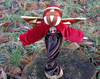 OOAK Bereginia Doll, Slavic Amulet, Ukrainian Motanka, Fabric Angel Talisman
