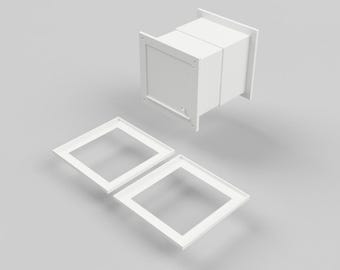 Gattaiola da parete personalizzata | Realizzata su ordinazione | Apertura di taglio 16x16 cm, profondità del tunnel 20 cm