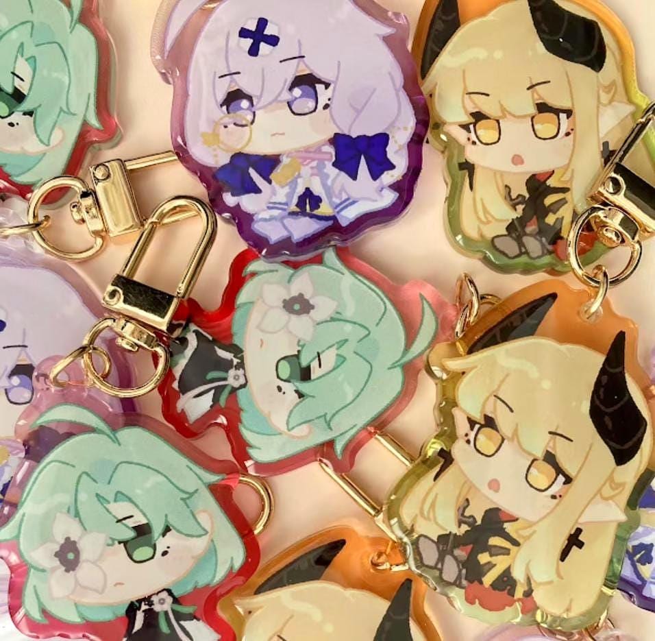 Arcaea Chibi Lagrange Lethe Saya Charms| 2'' Double Sided Acrylic