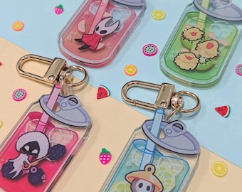 Hollow Knight Silksong Hornet Lace Sherma Flea Soda Charms | 2" Borderless Acrylic Keychains
