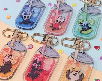 RESTOCKED Hollow Knight Soda Acrylic Charms | 2" Borderless Acrylic Keychains