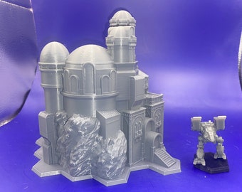 Desert Citadel w/ Hex Base, Tabletop Spiel Gelände (6 mm Maßstab)