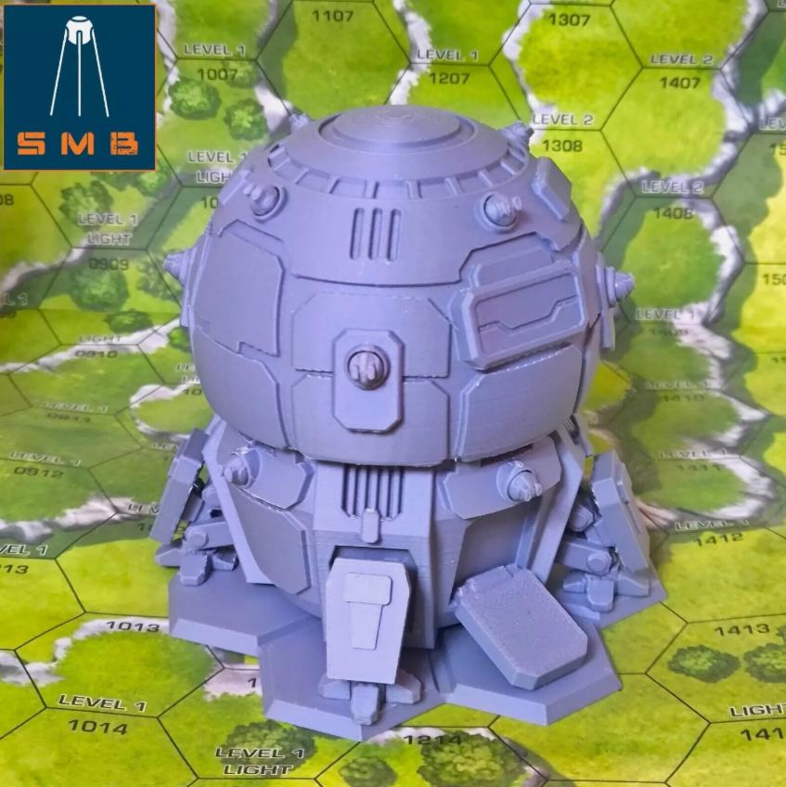 Union Class Platoon Dropship W/ Hex Base, Tabletop War Game Terrain ...