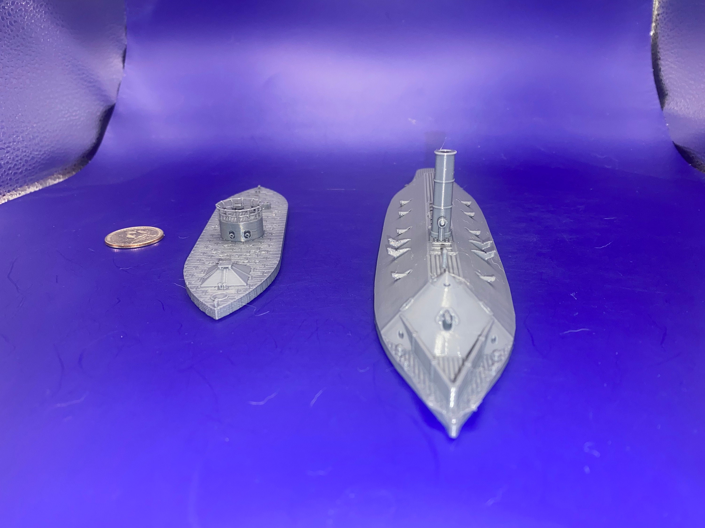 USS Monitor & CSS Virginia - 1:350 Ship Models - Etsy