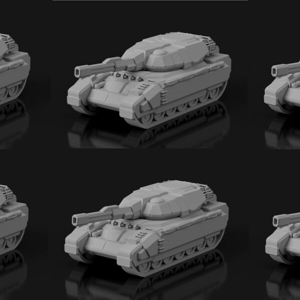 Battletech Alternative - Manticore Battle Tank x6 Pack with Hex Bases (6mm scale)