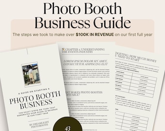 How to Start a Profitable Photo Booth Business | Step-by-Step Guide & PDF Ebook for Beginners | Photo Booth Startup Guide