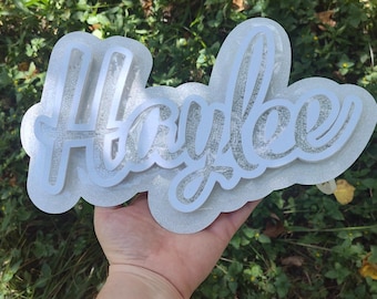 Custom Light-Up Glitter Shaker 10-12in,  Homecoming Mum Accessory