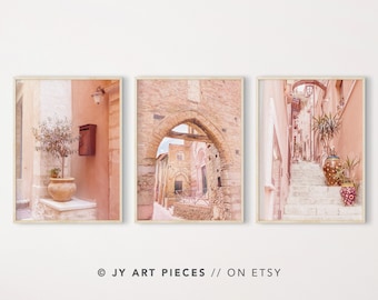 Taormina Sicily Print Set: Italian Village Wall Art (Digital Download)