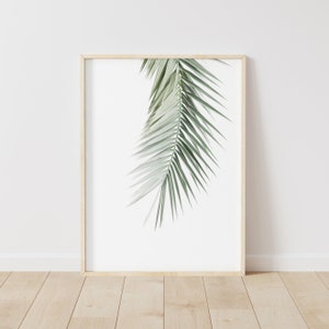Palm Leaf Prints, Palm Wall Art, Botanical Wall Art, Tropical Plant Prints, Home Decor Minimalist, Botanical Printable, Instant Download