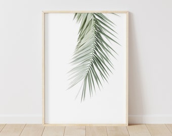 Palm Leaf Print | Minimalist Botanical Wall Art (Digital Download)
