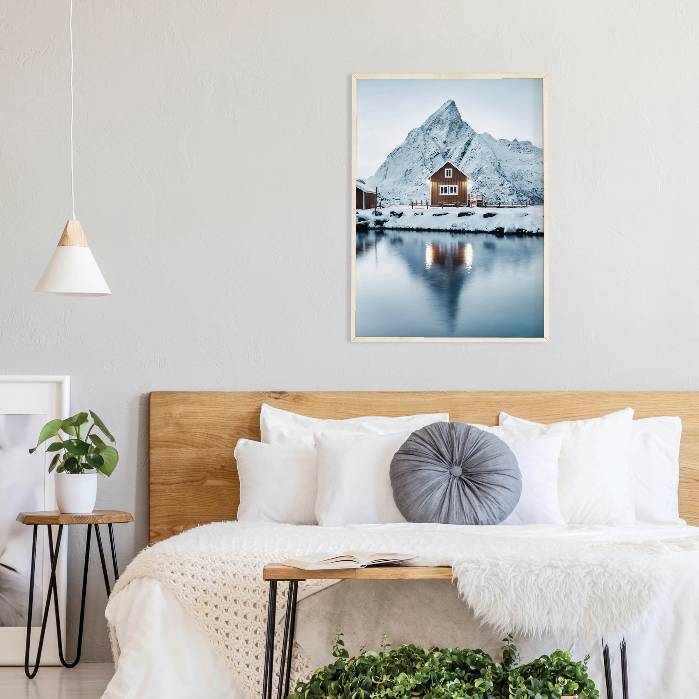 Norway Wall Art Norway Village Print Norway Wooden House and Etsy