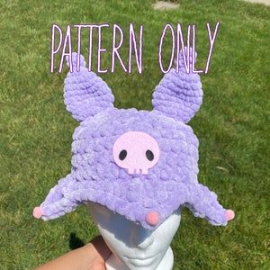 Evil Bunny Bucket Hat Crochet Pattern