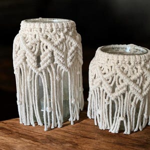 Macrame lantern – boho decoration