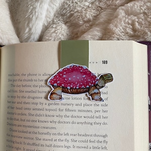 Pilz Schildkröte Magnet Lesezeichen Cottagecore Hexe Astrologie Grün Hexe Goblincore Tarot Buchliebhaber