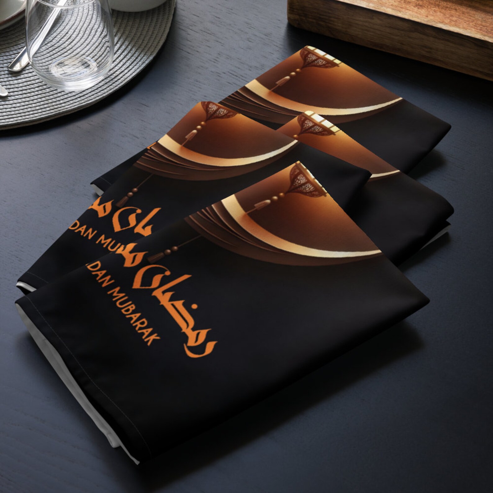 ramadan mubarak napkins