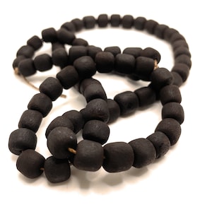 Barrel-shaped jet-  jet for bracelets - azabache conectors