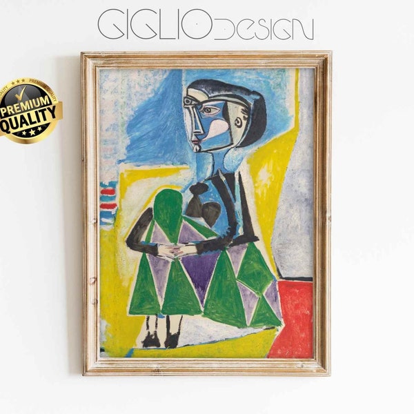PABLO PICASSO Exhibition JACQUELINE Picasso Poster Picasso Printable Museum Poster Picasso Art Print Aesthetic Room Decor abstract Famous