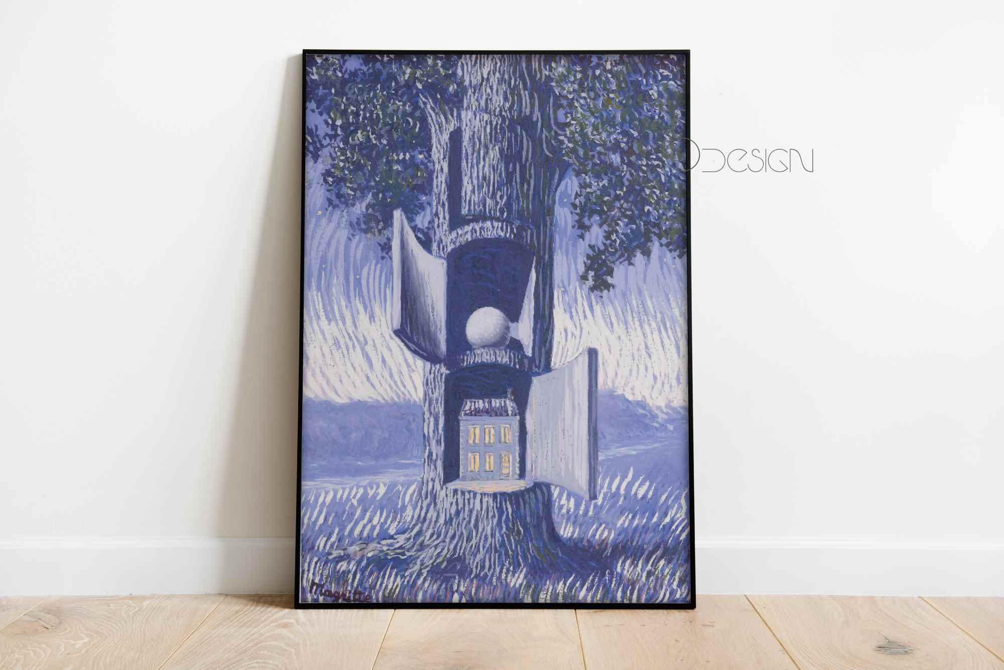 MAGRITTE Print TREE Rene Magritte Poster Canvas Magritte Art Print ...