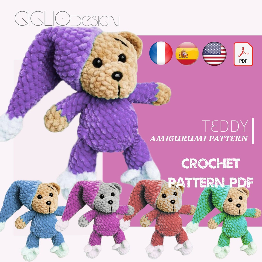 Basic Crochet TEDDY Bear AMIGURUMI Pattern Teddy Bear Simple Crochet Basic Crochet TEDDY Bear AMIGURUMI Pattern Teddy Bear Simple Crochet