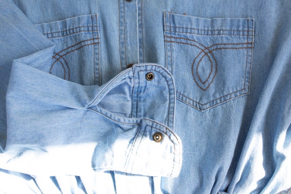 90's Vintage The Limited Denim Shirt Dress - image 7