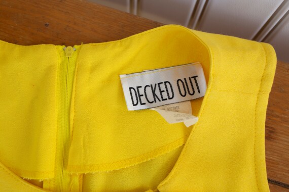 Bright Yellow Vintage Sailor Dress - image 8