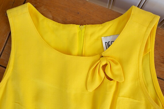 Bright Yellow Vintage Sailor Dress - image 9