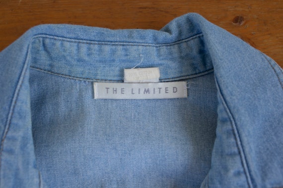 90's Vintage The Limited Denim Shirt Dress - image 5