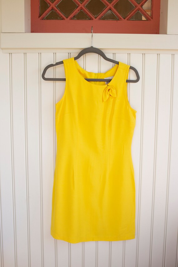 Bright Yellow Vintage Sailor Dress - image 7