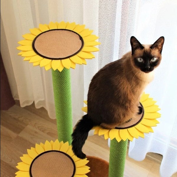 Flower Cat Tree Etsy