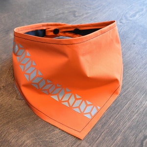 Neon Orange Reflective/Waterproof Bandana