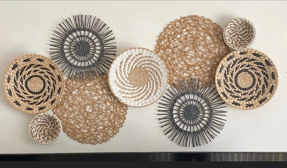 Woven wall basket decor hotsell
