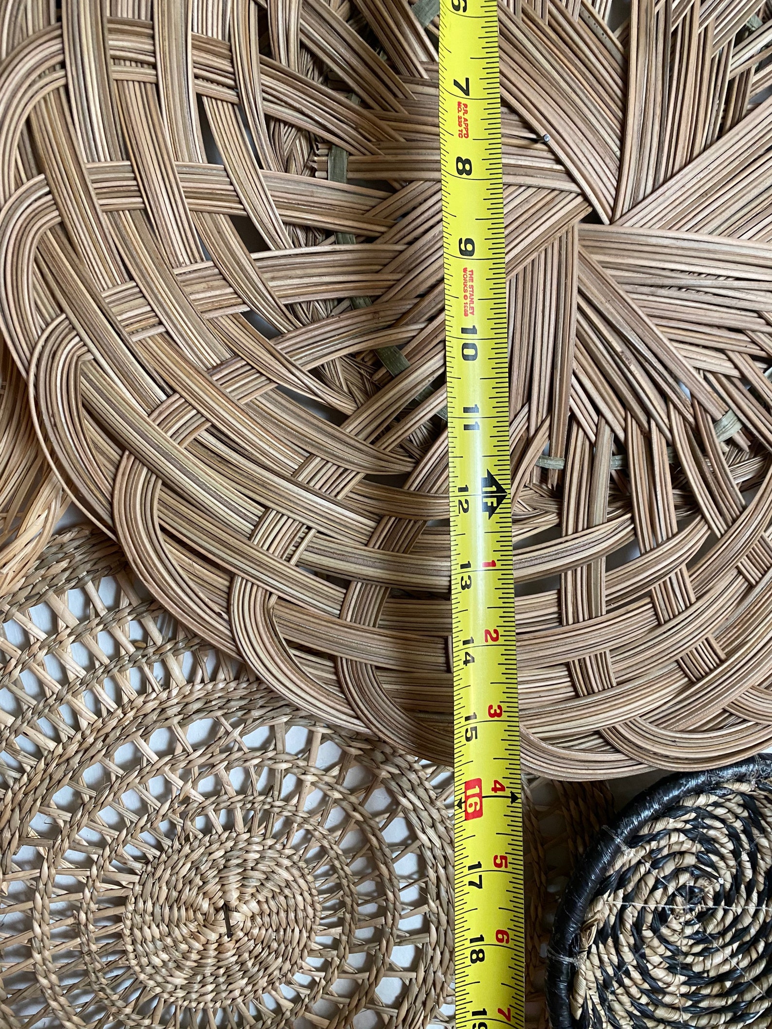 Boho Wall Decor Basket Wall Set Woven Wall Hangings Etsy