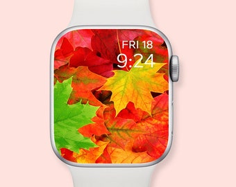 Autumn Leaves Apple Watch Wallpaper Digital Download