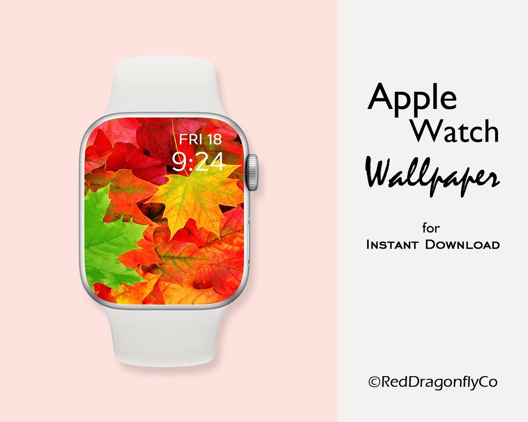 Autumn Apple Watch Wallpaper, Autumn Leaves Smart Watch Background