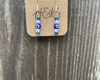 Pendientes colgantes de mal de ojo